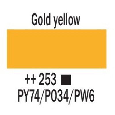 Золотисто-желтый (253), 20 мл., AMSTERDAM, акриловая краска