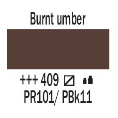 Умбра палена (409), 120 мл, акрилова фарба Amsterdam Royal Talens