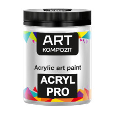 Білила титанові акрилова фарба, 430 мл., 018 Acryl PRO Kompozit Білила титанові акрилова фарба, 430 мл., 018 Acryl PRO Kompozit