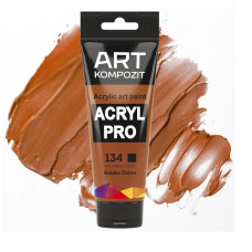 Вохра золотиста акрилова фарба, 75 мл., 134 Acryl PRO Kompozit