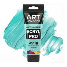 Бірюзова акрилова фарба, 75 мл., 430 Acryl PRO Kompozit Бірюзова акрилова фарба, 75 мл., 430 Acryl PRO Kompozit