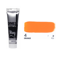 Оранжева темперна фарба, 100 мл., 04 Tempera one Renesans