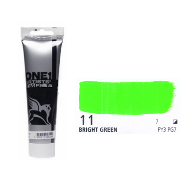 Темперна Зелена яскрава, 100 мл. № 11 Renesans