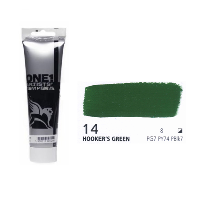 Темперна Зелений Хукера, 100 мл. № 14 Renesans