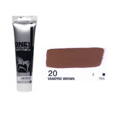 Ван Дік коричневий темперна фарба, 100 мл., 20 Tempera one Renesans