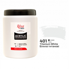 Білила титанові акрилова фарба, 1000 мл., ROSA Studio Білила титанові акрилова фарба, 1000 мл., ROSA Studio