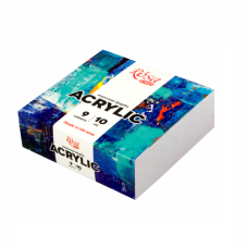 Набір акрилових фарб, 9 кольорів по 10 мл., COLOR ROSA START Набір акрилових фарб, 9 кольорів по 10 мл., COLOR ROSA START