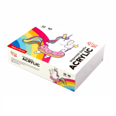 Набір акрилових фарб, 12 кольорів по 10 мл., Unicorn ROSA START Набір акрилових фарб, 12 кольорів по 10 мл., Unicorn ROSA START