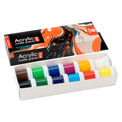 Акрилові фарби художні, набір 12*10 мл. Артео 12013