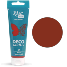 Коричневая акриловая краска для декора, 75 мл., 15 ROSA Talent Коричневая акриловая краска для декора, 75 мл., 15 ROSA Talent