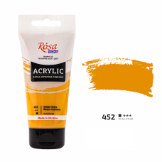 Вохра золотиста акрилова фарба, 75 мл., 452 ROSA Studio