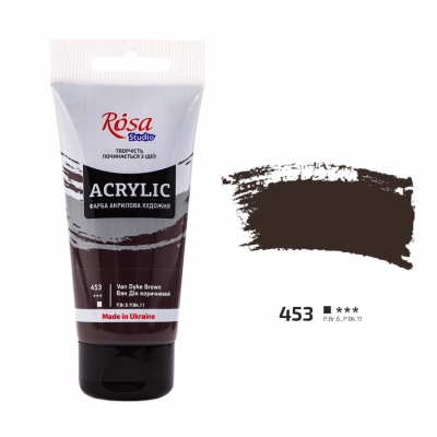 Акрилова Ван Дік коричневий 75 мл., Rosa 32241453