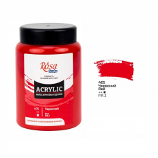 Красная акриловая краска, 400 мл., ROSA Studio