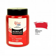 Кармінова акрилова фарба, 400 мл., ROSA Studio