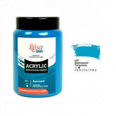 Бірюзова акрилова фарба, 400 мл., ROSA Studio