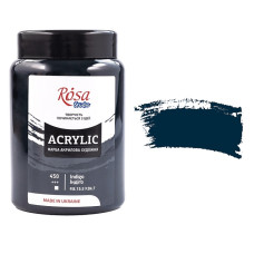 Індіго акрилова фарба, 400 мл., 450 ROSA Studio Індіго акрилова фарба, 400 мл., 450 ROSA Studio