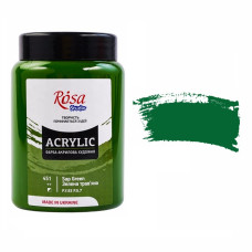 Зелена травяна акрилова фарба, 400 мл., 451 ROSA Studio