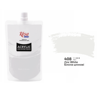 Акрилова Білила цинкові 200 мл., Rosa 323200408