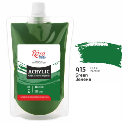 Фарба акрилова Зелена Роса 200мл