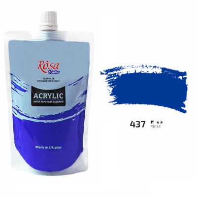 Фарба акрилова Блакитна ФЦ 200 мл. Rosa 323200437