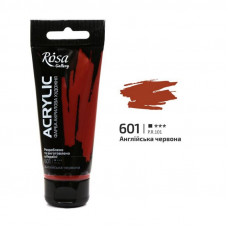 Английская красная акриловая краска, 60 мл., ROSA Gallery