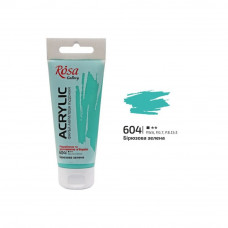 Бірюзова зелена акрилова фарба, 60 мл., ROSA Gallery