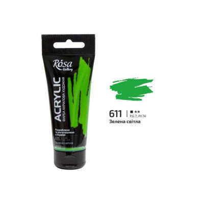 Фарба акрилова Зелена світла Роса 60мл