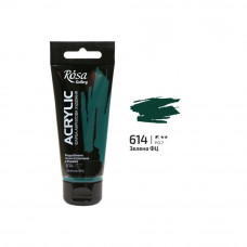 Зелена ФЦ акрилова фарба, 60 мл., ROSA Gallery