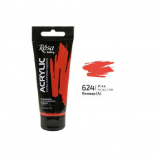 Кіновар акрилова фарба, 60 мл., ROSA Gallery