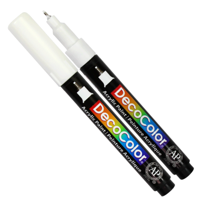 Акриловый маркер Белый, Marvy 115-S-0 0.7 mm.