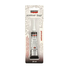 Черный акриловый контур, универсальный, 20 мл., Pentart Черный акриловый контур, универсальный, 20 мл., Pentart