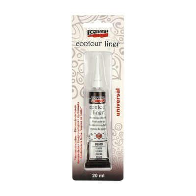 Акриловый контур Черный, 20 мл., Pentart