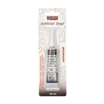 Акриловый контур Стальной, 20 мл., Pentart