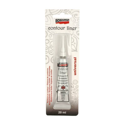 Акриловый контур Белый, 20 мл., Pentart