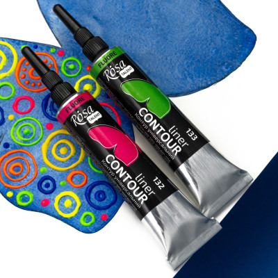 Акриловый контур флуоресцентный Оранжевый, Росса