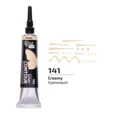 Кремовый – перламутровый, контур универсальный, акриловый, 20 мл., ROSA Talent