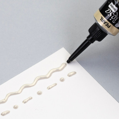 Акриловый контур Кремовый перламутровый, Роса