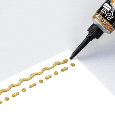 Акриловый контур Золотые блестки, 20 мл., Роса