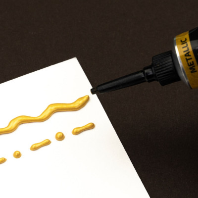 Акриловый контур Золото, 20 мл., Роса