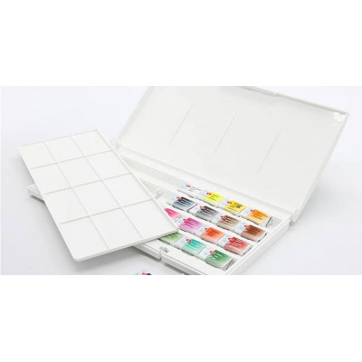 Пластиковий пенал для акварельних фарб на 36 кольорів
