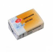 Золото ацтеків, акварельна фарба, металік, кювета 2.5 мл., Білі Ночі 968