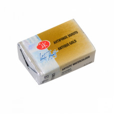 Античное золото, акварельная краска, металлик, кювета 2.5 мл., ЗХК Белые Ночи 981