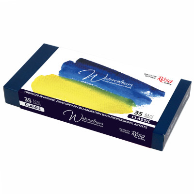 Акварельні фарби Rosa Класика, 35 кольорів 340035