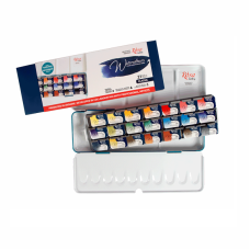 Набор акварельных красок, 21 цвет в металлическом пенале, кюветы, "Классика" ROSA Gallery 3403321 Набор акварельных красок, 21 цвет в металлическом пенале, кюветы, "Классика" ROSA Gallery 3403321