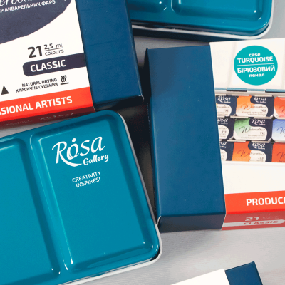 Акварельные краски в наборе, 21 цвет, ROSA 3403321