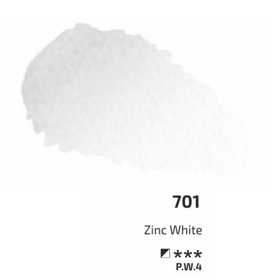 Белила цинковые акварельная краска, 2.5 мл, ROSA Gallery 701