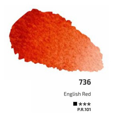 Английскую красную акварельная краска, 2.5 мл, ROSA Gallery 736