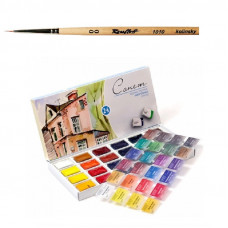 Кисть Roubloff и Акварельные краски Сонет 24 цвета Кисть Roubloff и Акварельные краски Сонет 24 цвета