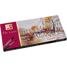 Набір акварельних фарб, 24 кольори в кюветах, Люкс (De Luxe) 14С1039-08 ЛУЧ Набір акварельних фарб, 24 кольори в кюветах, Люкс (De Luxe) 14С1039-08 ЛУЧ