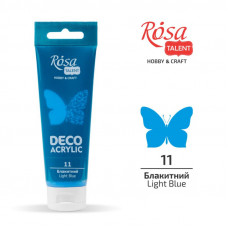 Блакитний, матовий, Акрил для декору, 75 мл, ROSA Talent